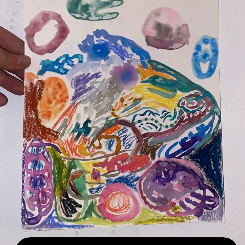 Original watercolor piece on watercolor paper